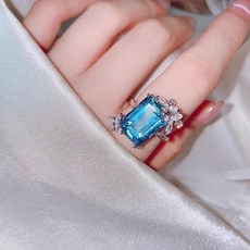 스위블루토파즈반지