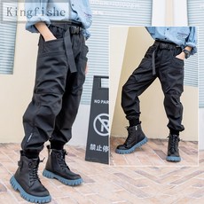 [Kingfishe]남아 가을 데일리 카고바지 루즈핏 봄 조거팬츠 TuEfei914KZ7