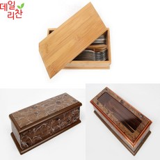 3가지 종류 수저케이스 무창 투명창 고급 대나무 2개, 쟁반5호(3개), 3개
