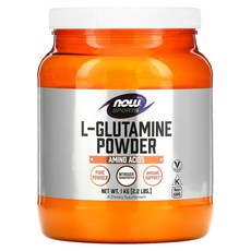 NOW Foods 스포츠 L-글루타민 파우더 2.2lbs (1kg), 1kg, 1개