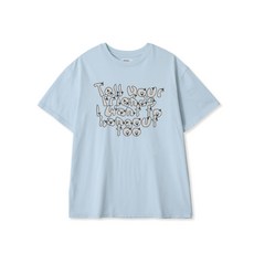 AEAE 에이이에이이 MAKING FRIENDS T-SHIRTS 반팔 티셔츠 SKYBLUE 매장정품