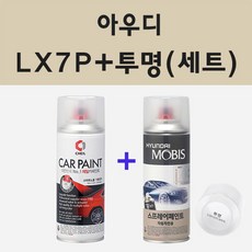 아우디 LX7P 토르나도그레이 주문 스프레이 카 페인트 + 모비스 투명마감용스프레이 200ml