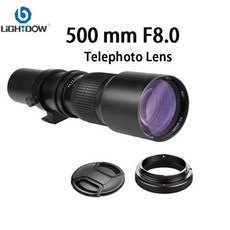 Lightdow 카메라 수동 망원 줌 렌즈 캐논 니콘 소니 후지 올림푸스 펜탁스 카메라용 T2 T 마운트 어댑터, 13 M4/3_01 CHINA