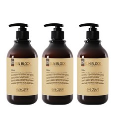 evaclaire 선크림 스포츠 선블럭 골프장 호텔 골프전용 대용량 SPF50+, 3개, 500ml