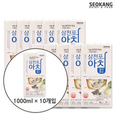 서강유업 삼천포아침 멸치육수 1000ml 10팩, 1L, 10개