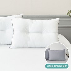 알러셀 통째로 빨아쓰는 경추베개+기능성 베개커버 세트, 단품