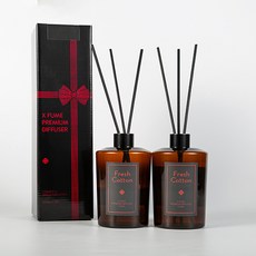 엑스퓸 프리미엄 대용량 디퓨저 선물세트, 2개, 510ml, 블랙체리