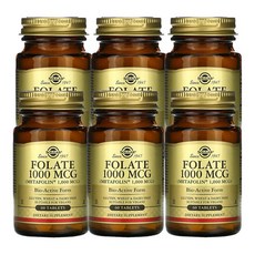 Solgar 메트포민 엽산1000MCG 60정 6팩, 6개