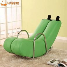바나나 흔들 그네 의자 소파 스윙 패브릭 흔들거리는 릴렉스 무중력 안락 북유럽 눕는 체어 독서 편한, 그린