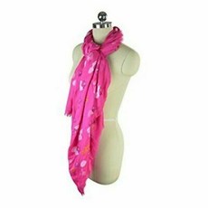 246387 코치 Modal 멀티-color 핑크 Ruby Floral 숄 Wrap스카프 F85809