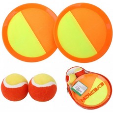 EVERICH TOY 토스와 캐치볼 게임 세트-키즈-8인치 패들볼 캐치 게임 토이스 2개 2Balls 1Bag [업그레이드 버전](오렌지:, 단일옵션