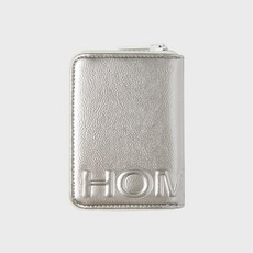 홈보이스포츠클럽 enamel zip card holder - silver