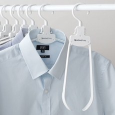 쇼핑의고수 모노테일 원터치 접이식 옷걸이(개별포장) 10P 세트, 모노테일 원터치 접이식 옷걸이 10P