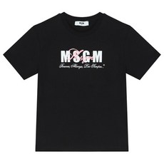 MSGM 24SS 키즈 로고 프린팅 티셔츠 S4MSJGTH283 110