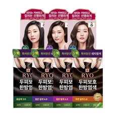 [KT알파쇼핑][아모레] 려 염색약 기획 3입, 06 멋내기새치크림 짙은갈색 3입, 06 멋내기새치크림 짙은갈색 3입_수량_상세페이지참조
