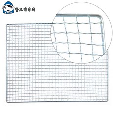 갑도리 일회용 로스타용 사각석쇠 그릴철망, 1개, 260x260mm