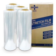 오공 스트레치 필름 18μm x 500mm x 375m, 12개