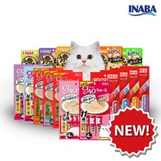 이나바 챠오츄르 고양이 베스트 간식 파우치 6개 세트, 참치+참치포(SC-141)