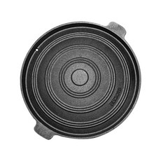 벅703 캠핑 전통 주물 무쇠 솥뚜껑 지름 40cm 구이판 고기불판 주물팬 그리들 삼겹살불판 무쇠그리들 무쇠팬, free