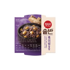 햇반 솥반 흑미밤찰밥, 210g, 18개