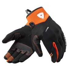 레빗 여름 오토바이 메쉬 장갑 보호대 라이더 장갑 BLACK-ORANGE, S