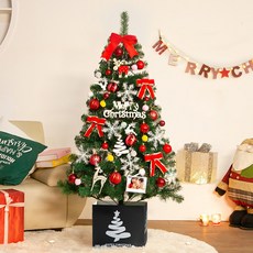 [나무 업그레이드 이벤트] 웰스트리 1.5m 트리 레드 스카치 크리스마스트리 세트