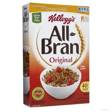 Kellogg's All Bran Original cereal 켈로그 올 브랜 오리지널 시리얼 18.3oz (519g) 2팩, 1개