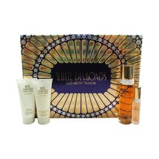엘리자베스테일러 화이트 Diamonds Set 3.3 oz 퍼퓸 포 우먼 Mini EDP Body Cream Wash 3828621