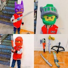 어린이 감각 발달 완구 도구 공간 놀이 어린이집 공연도구 도검무기도면 캐릭터 숨쉬는 성인용 역할, 08 연교은색대도