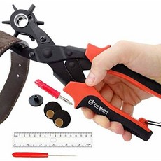 Leather Hole Punch Set for Belts Watch Bands Straps Dog Col/473568, 상세내용참조, 상세내용참조