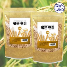 오스랜드 시간과 정성이 들어간 열풍 볶은현미 600g (300g 2팩), 2팩, 300g팩