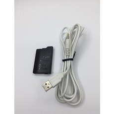 psp 순정 호환 충전 배터리 정품 용량 1000 2000 3000, 배터리 + PSP 충전 케이블 2 미터