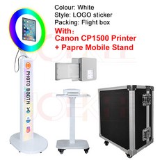 기계 휴대용 12 라이트 스탠드 11 포토 부스 10 포함 인치 셀카 금속, For iPad, 영국, Case and CanonCP1500 2