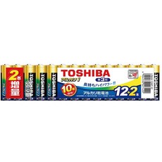1.5V 1 도시바(TOSHIBA) 알칼리 건단 3형 14개(12개+2개 증량) 사용 권장 기한 10년