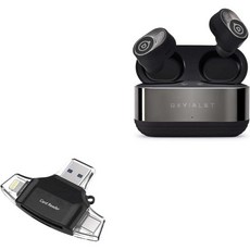 Devialet Gemini II와 호환되는 BoxWave 스마트 가젯 All Reader SD 카드 리더 microSD Compact USB Jet Black, 1개