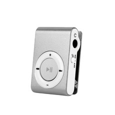MP3 휴대용 미니 미러 클립 플레이어 야외 스포츠 음악 USB 충전식 미디어 워크맨 학생 어린이 선물, [02] B, 02 B