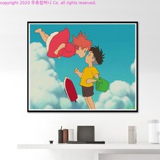 우츄 지브리 벼랑위의 포뇨 보석십자수 토이스토리 DIY, 상품, 단일개