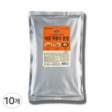 청정원 쉐프원 매콤 떡볶이 분말1kgX10개, 1kg, 10개