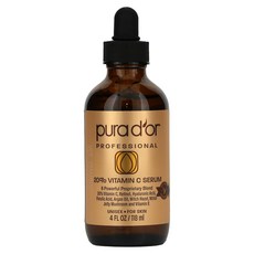 퓨라 도어 Pura D’or 프로페셔널 20% 비타민C 세럼 118ml(4fl oz), 1개