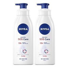 니베아 SOS 케어 바디로션 400ml x2, 2개