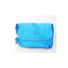 NWT Kipling Garan Shoulder Bag With Furry Monkey Sky Blue 849406