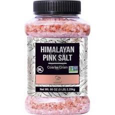 Soeos 히말라야 소금 굵은 곡물 2.3kg5파운드 2.3kg80온스 코셔 소금 그라인더 리필용 바다 소금, 1) Coarse SaltCanned - 5 Pound