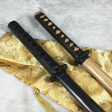 삼국지 언월도 Iaido 일본 나무 검 검도 나무 검 특수 합기도 연습 합기도 Toyako 나무 검 COS Not Edged 193, 올 블랙 80cm