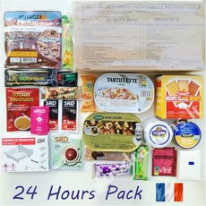 메뉴 13 MRE RCIR 프랑스 군식 배급 24H MENU 컴뱃 데일리팩 서바이벌 박스 캠핑트레킹 등산, 1개