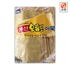 [퀴클리몰] 사조오양 부산 튀김어묵 1kg 냉장 어묵, 1개
