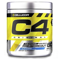 셀루코어 C4 오리지널 익스플로시브 프리 워크아웃 아이시 블루 래즈, 기본, 1개, 390g