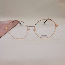 동그리안경 남자 여자 안경테 로즈골드 TOPS2 1056 56