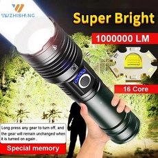 작업등 휴대용 LED USB 충전식 높은 전원 전술 야외 캠핑 비상 손전등, 3.C-mini, 1개