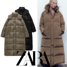 ZARA 알레프 옆 트임 롱 패딩 800/3046226