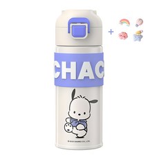 다나에 산리오 정품 캐릭터 원터치 텀블러 물병 보온병 보냉병 400ml, 포챠코, 1개